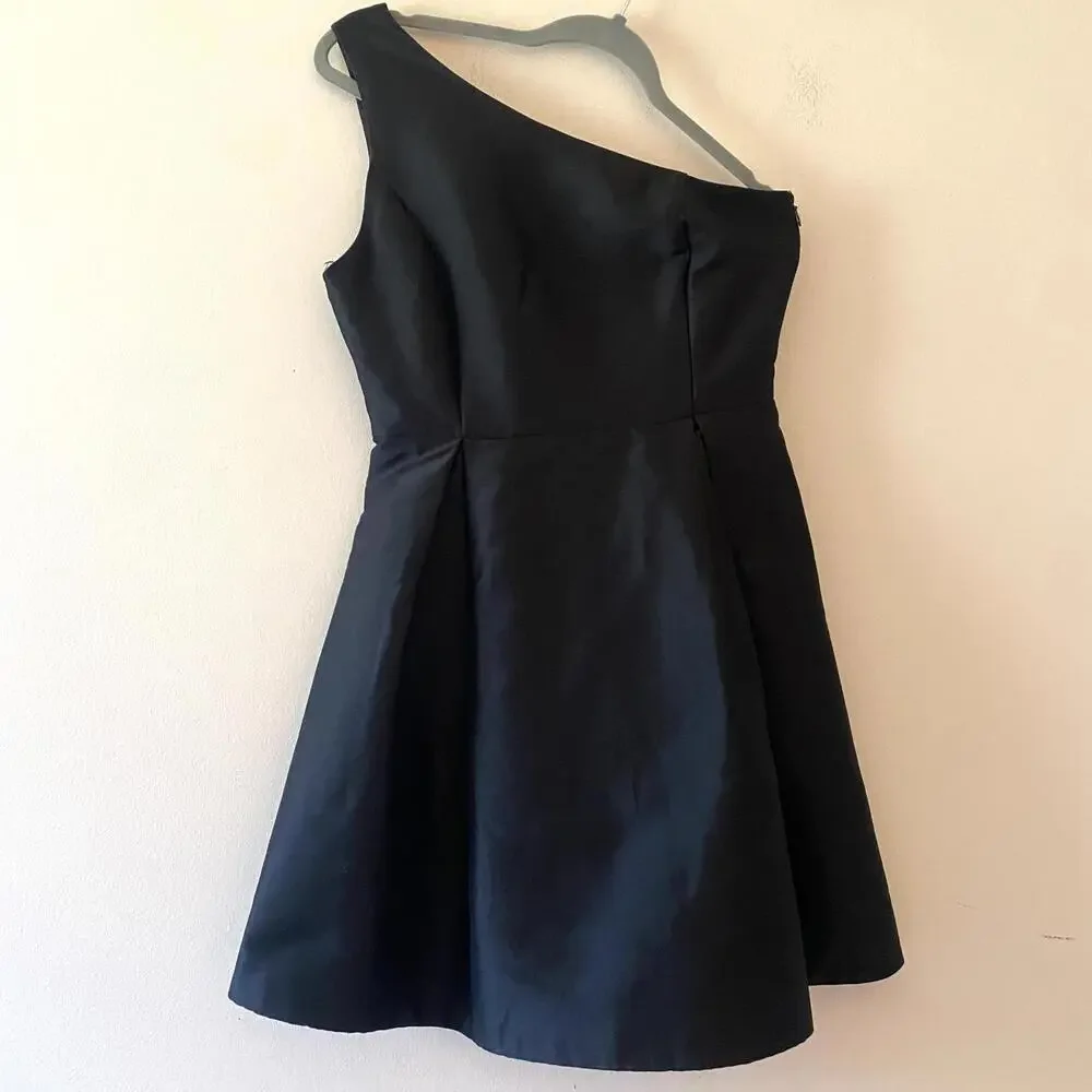 LULUS Unconditional Love black one shoulder fit and flare dress - Picture 2 of 5